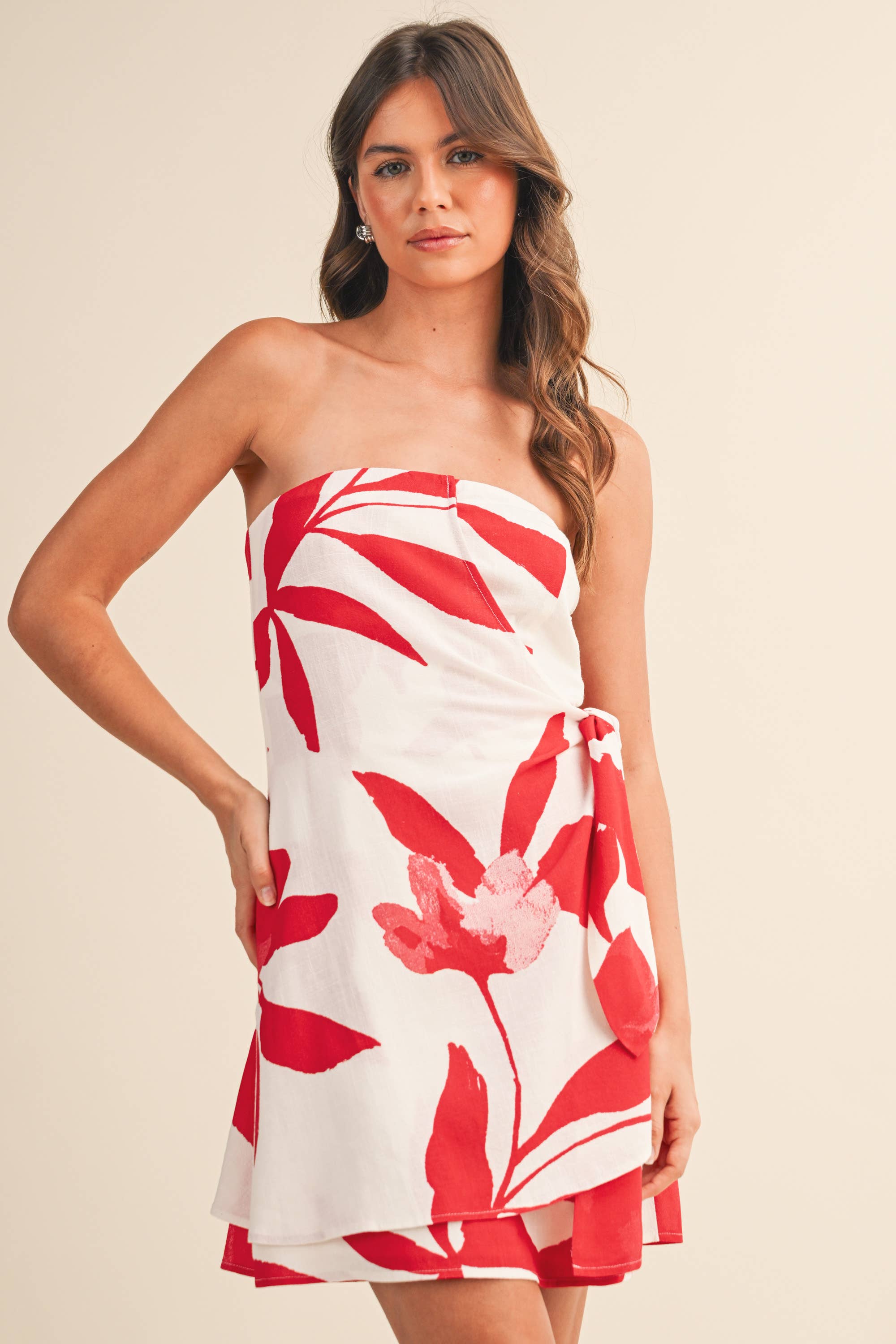 The Tomato Linen Wrap Dress — New Arrivals at August & After
