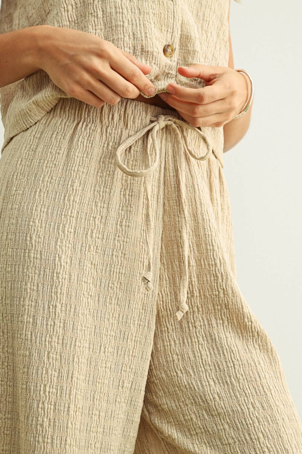 The Capri Crinkle Wide Leg Pant