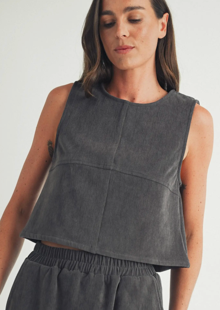 The Corduroy Tank – Elle Grey Collection