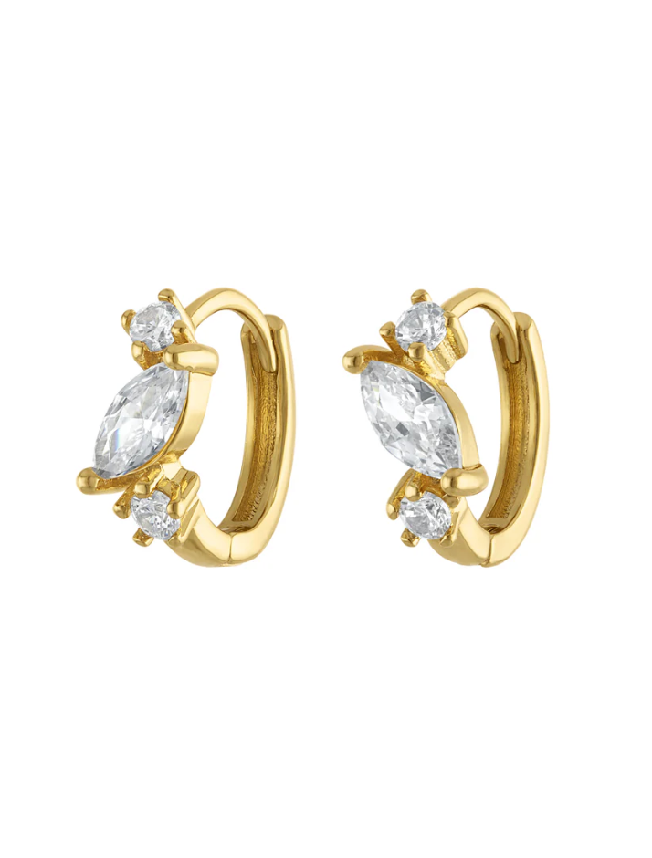 MONROE MARQUISE HUGGIE EARRING