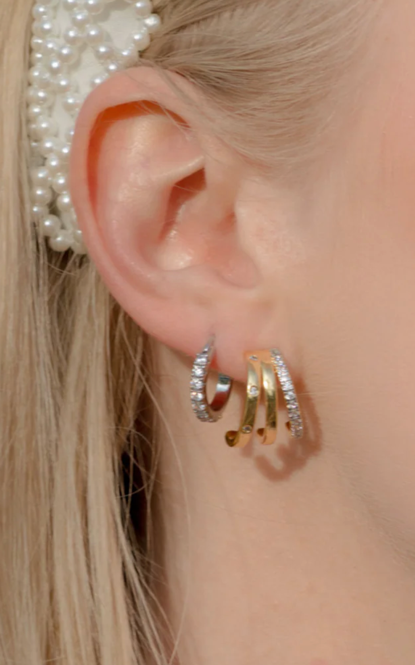 Lane Hoop Mini (Gold/Silver)