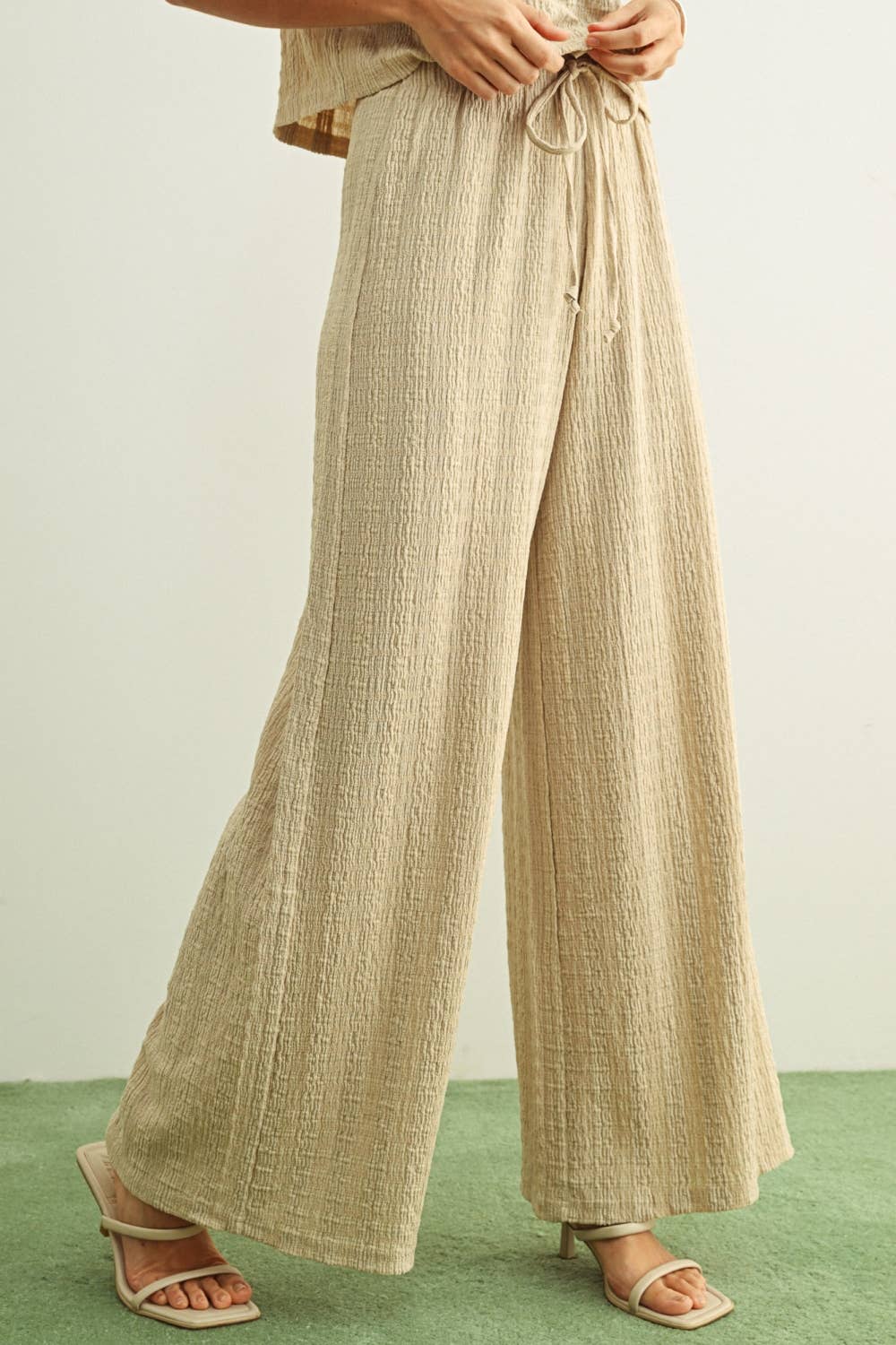 The Capri Crinkle Wide Leg Pant