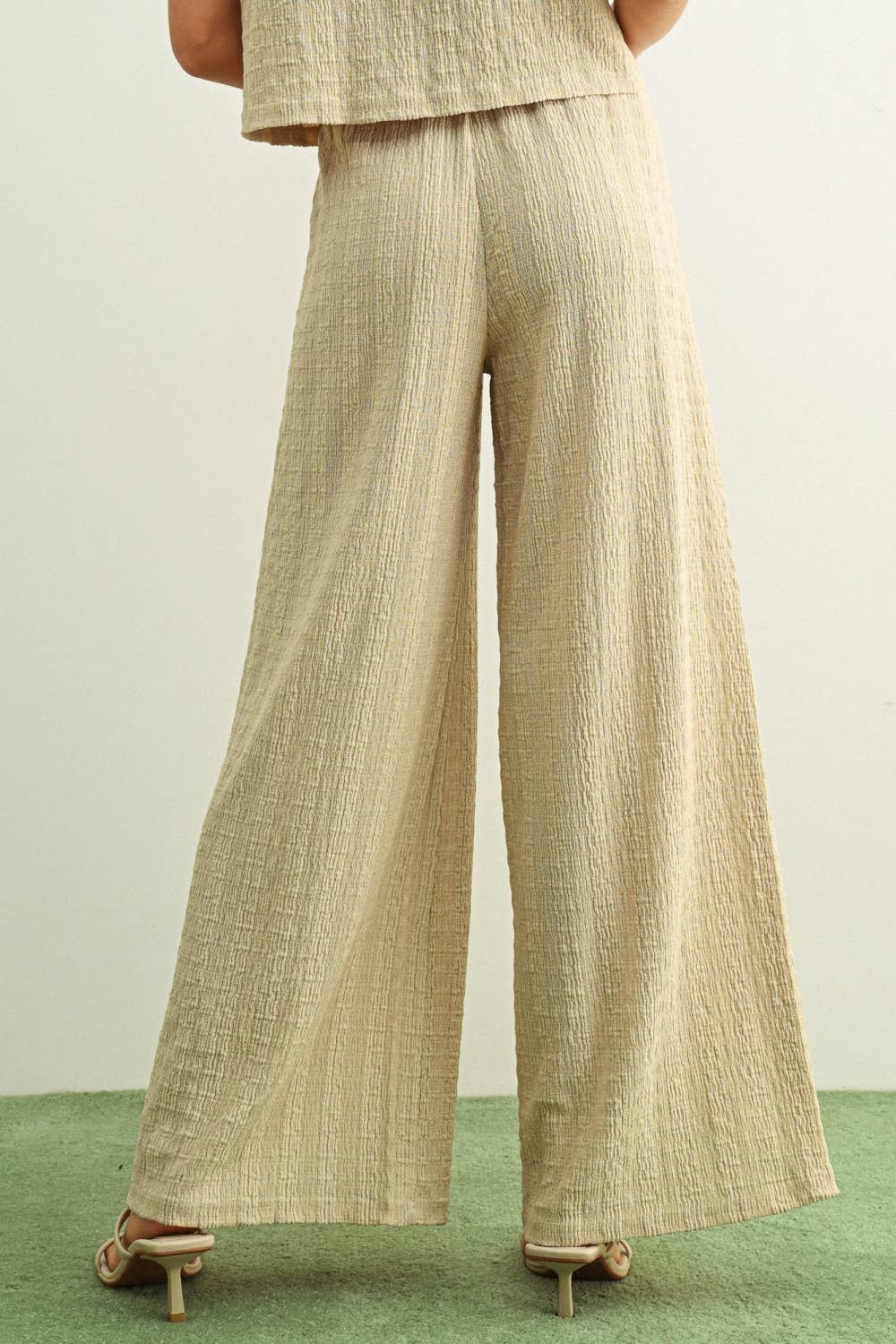 The Capri Crinkle Wide Leg Pant
